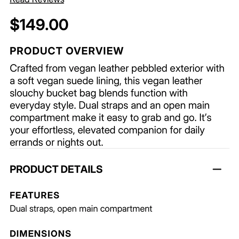 Vegan Tan Leather Tote Bag - Picture 5 of 5